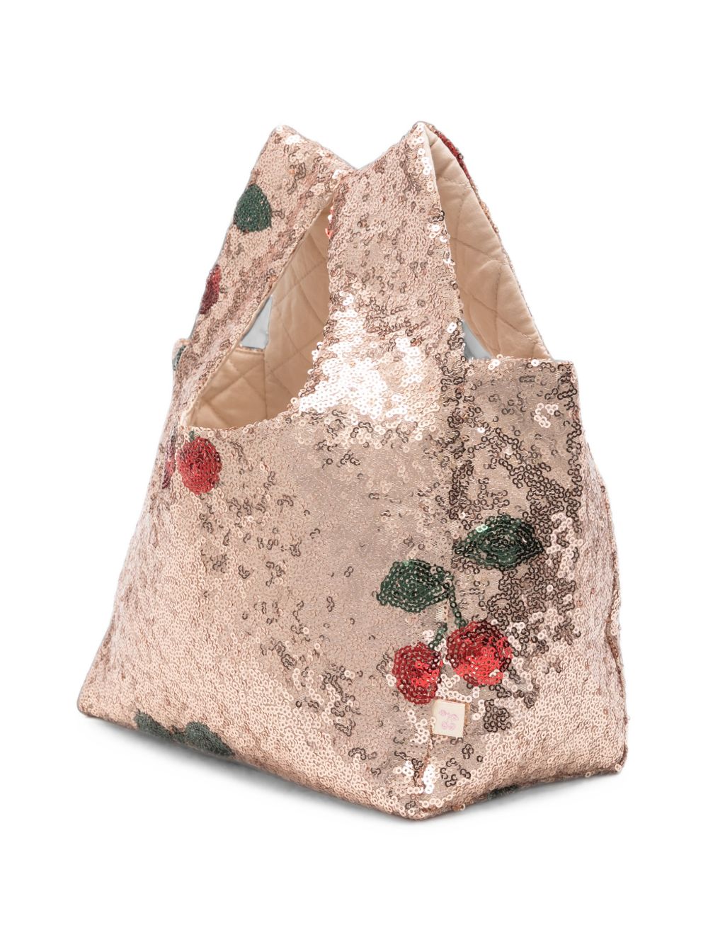 Borsa per bambina Konges Slojd Kids color oro con motivo ciliegia KS106259 P00050 KONGES SLOJD KIDS 