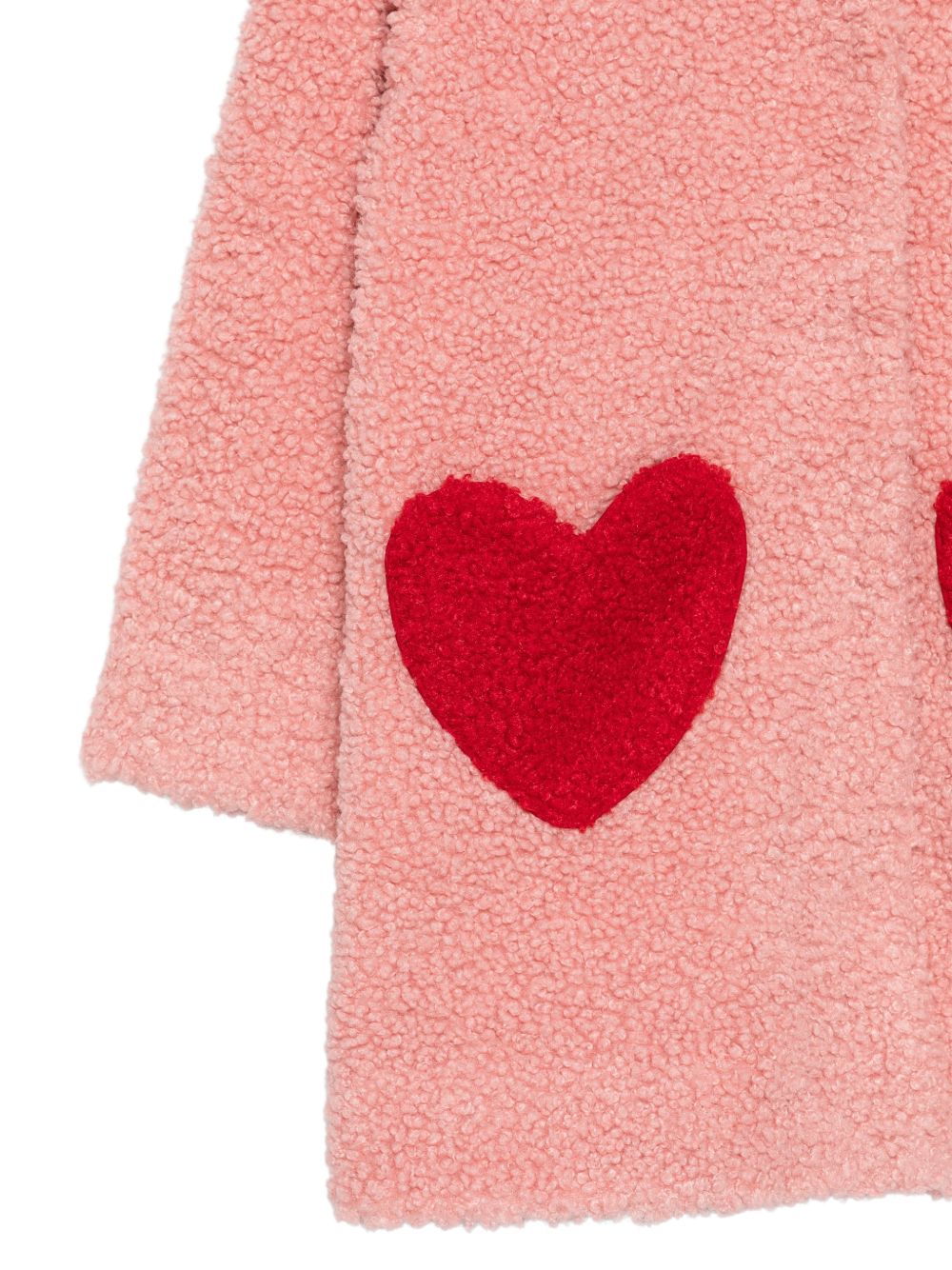 Cappotto per bambina Konges Slojd Kids rosa con decorazione a forma di cuori KS106289 S30039 KONGES SLOJD KIDS 