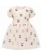 Abito per bambina Konges Slojd Kids rosa con design ciliegie glitterate KS106301 P00052 KONGES SLOJD KIDS 