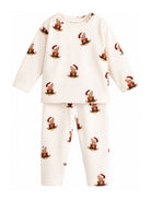 Pigiama per bambini Konges Slojd Kids bianco con stampa orsetto all-over KS106378 TEDDY KONGES SLOJD KIDS 