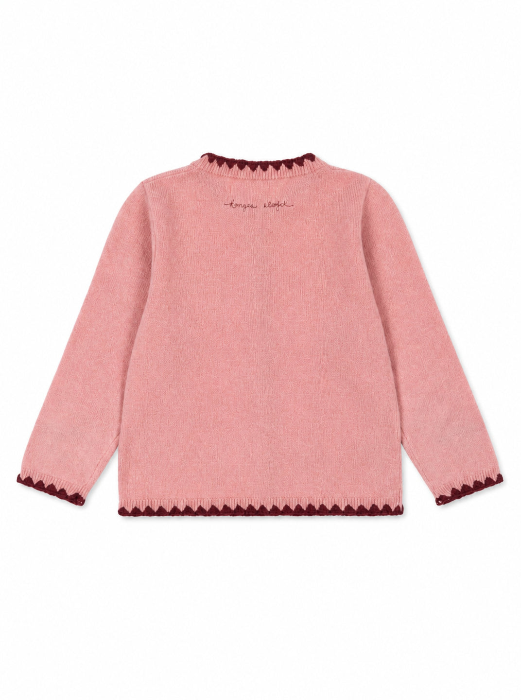 Cardigan per bambina Konges Slojd Kids rosa con ricamo ciliegie KS106428 BLUSH KONGES SLOJD KIDS 