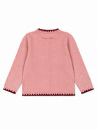 Cardigan per bambina Konges Slojd Kids rosa con ricamo ciliegie KS106428 BLUSH KONGES SLOJD KIDS 