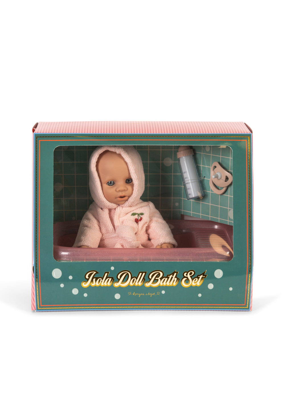 Set da bagno e bambola Isola per bambina Konges Slojd Kids rosa con accessori KS106448 CHERRY KONGES SLOJD KIDS 