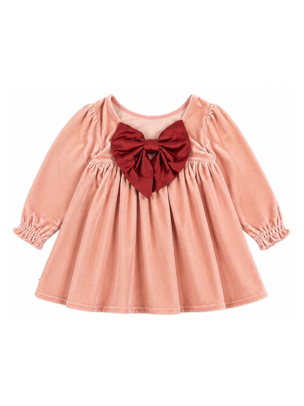 Abito per neonata Konges Slojd Kids rosa con fiocco sul davanti KS106478 ROSE KONGES SLOJD KIDS 