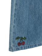 Pantaloni per bambina Konges Slojd Kids blu con motivo ciliegie con paillettes KS107385 S15018 KONGES SLOJD KIDS 