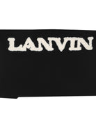 Felpa per bambino Lanvin Kids nera con applicazione logo N30402 09B LANVIN KIDS 