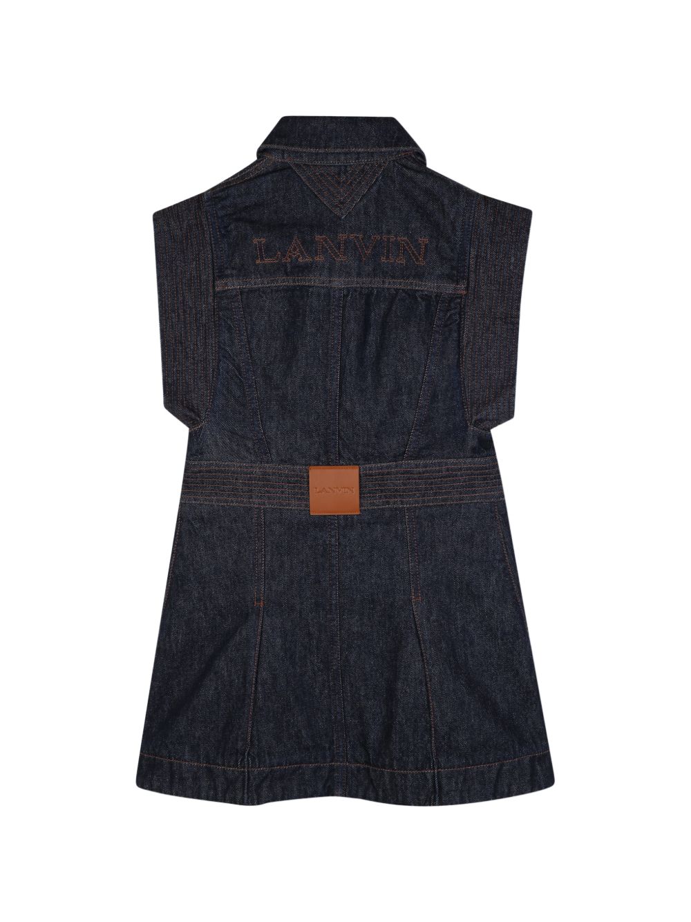 Abito per bambina Lanvin Kids denim con colletto classico N30409 Z28 LANVIN KIDS 