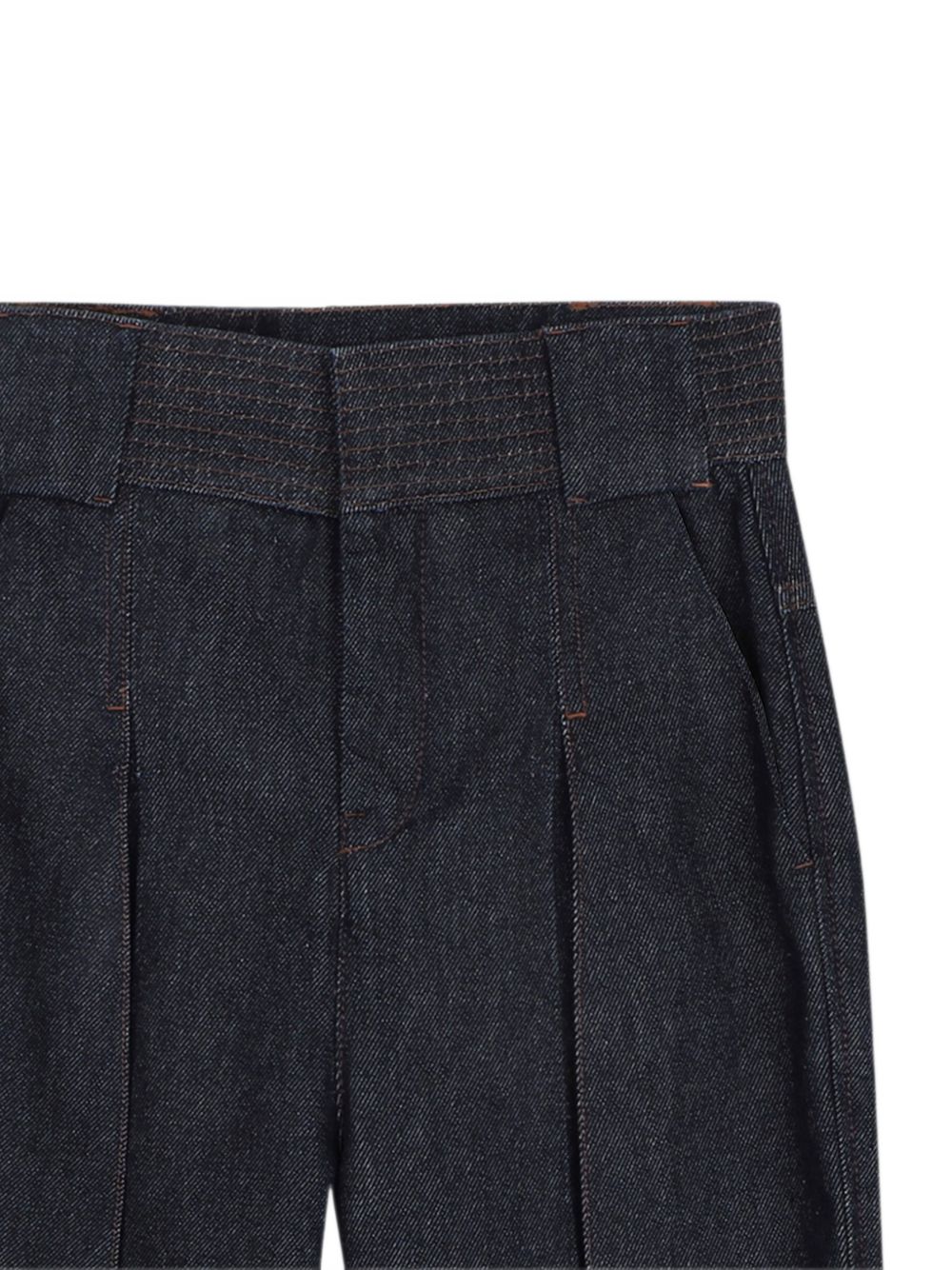 Jeans per bambino Lanvin Enfant in denim con cuciture a contrasto N30420 Z28 LANVIN KIDS 