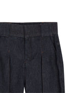 Jeans per bambino Lanvin Enfant in denim con cuciture a contrasto N30420 Z28 LANVIN KIDS 