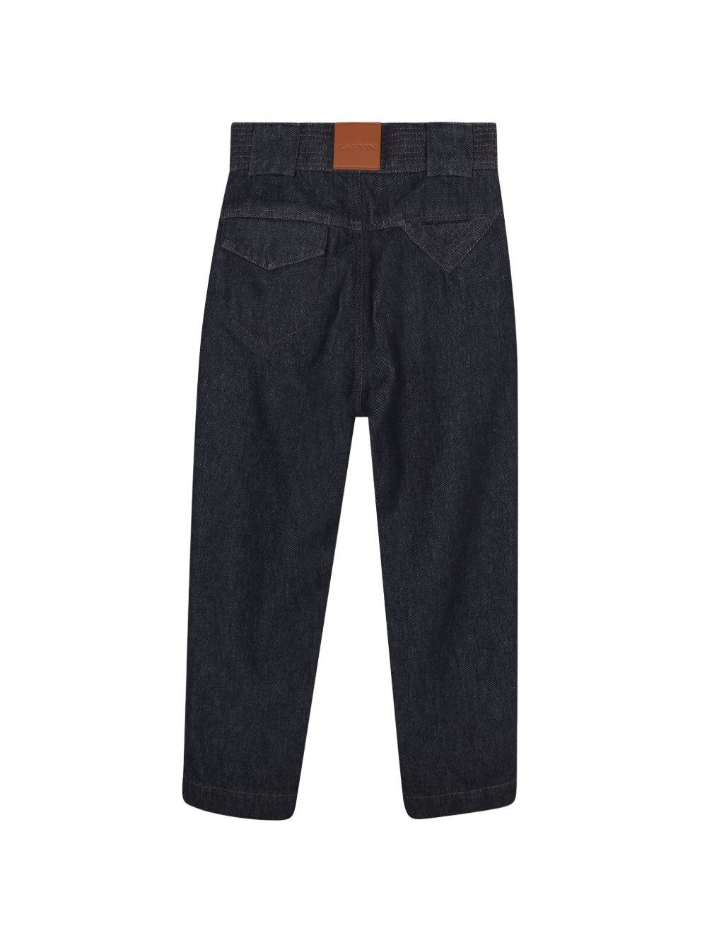 Jeans per bambino Lanvin Enfant in denim con cuciture a contrasto N30420 Z28 LANVIN KIDS 