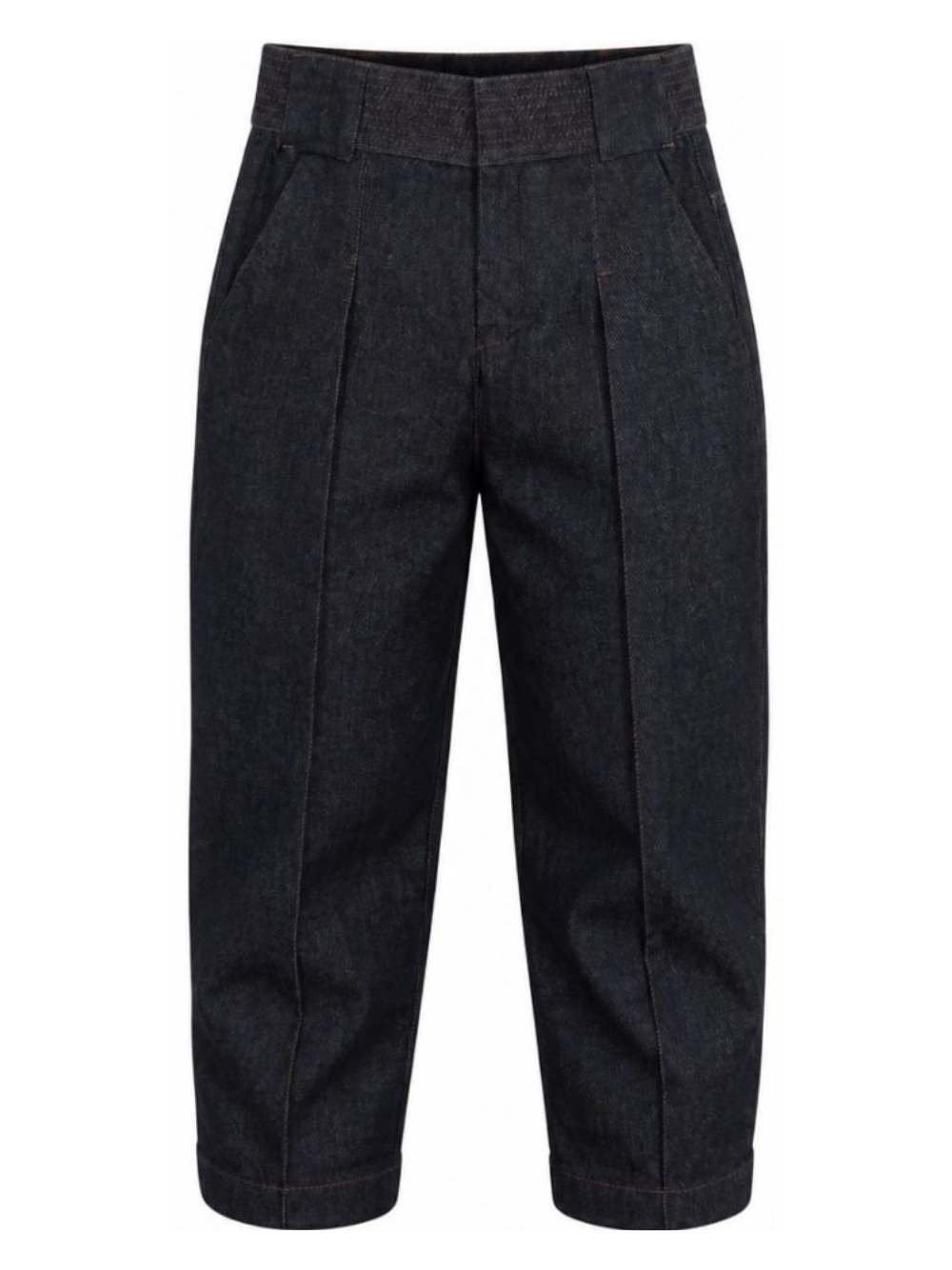 Jeans per bambino Lanvin Enfant in denim con cuciture a contrasto N30420 Z28 LANVIN KIDS 