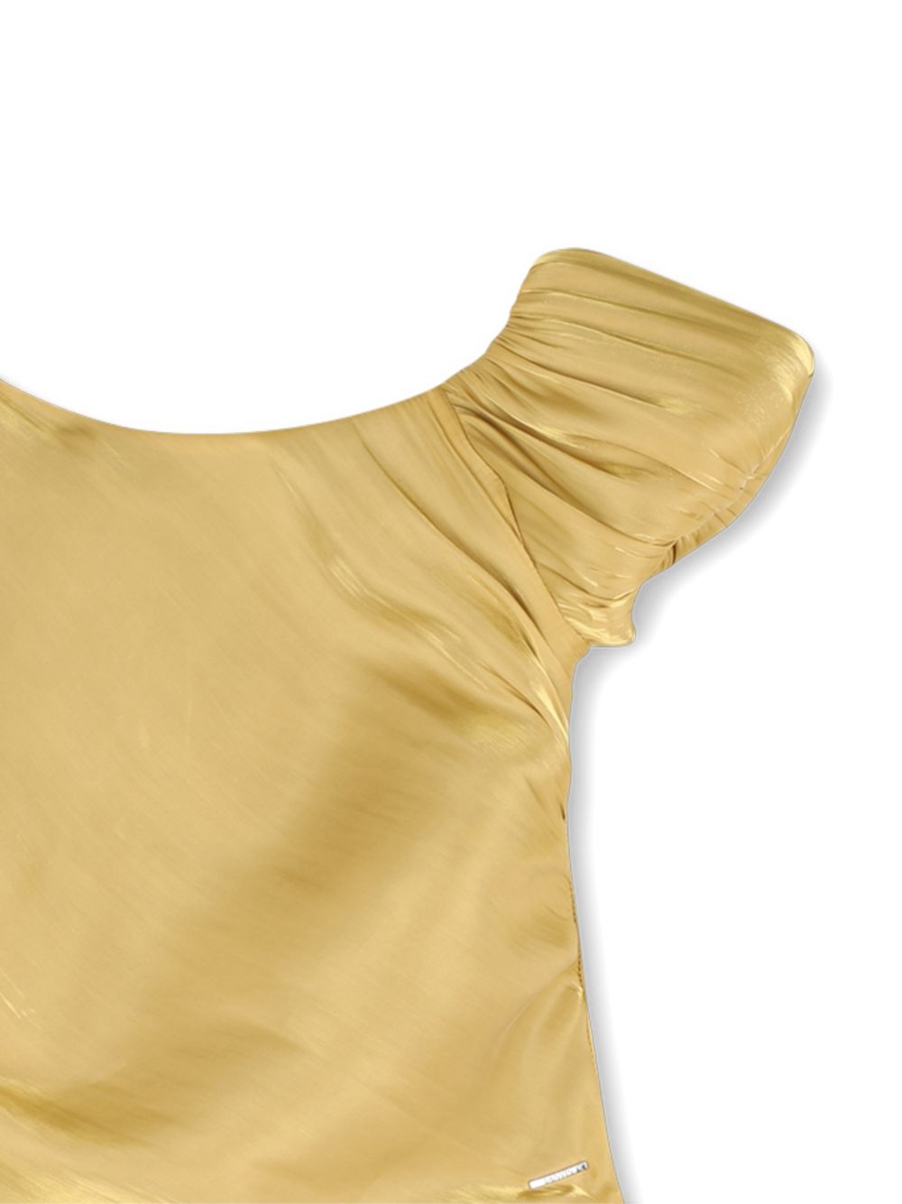 Abito per bambina Lanvin Kids coloro oro con gonna a balze N30421 593 LANVIN KIDS 