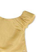 Abito per bambina Lanvin Kids coloro oro con gonna a balze N30421 593 LANVIN KIDS 