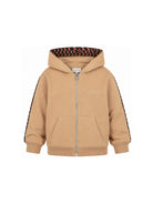 Felpa per bambino Lanvin Kids beige con motivo chevron N30424 276 LANVIN KIDS 