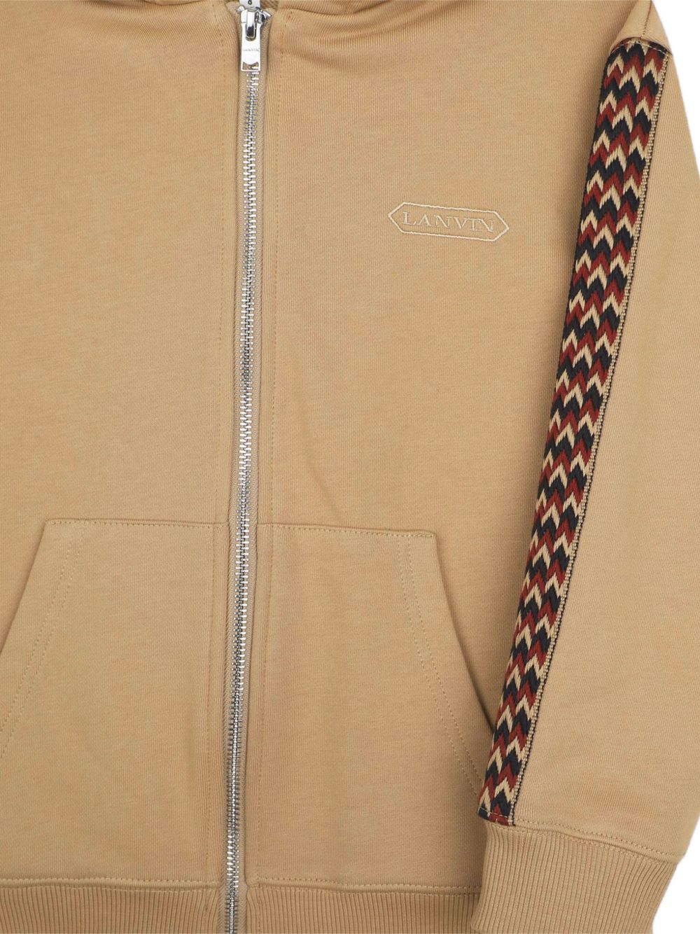 Felpa per bambino Lanvin Kids beige con motivo chevron N30424 276 LANVIN KIDS 