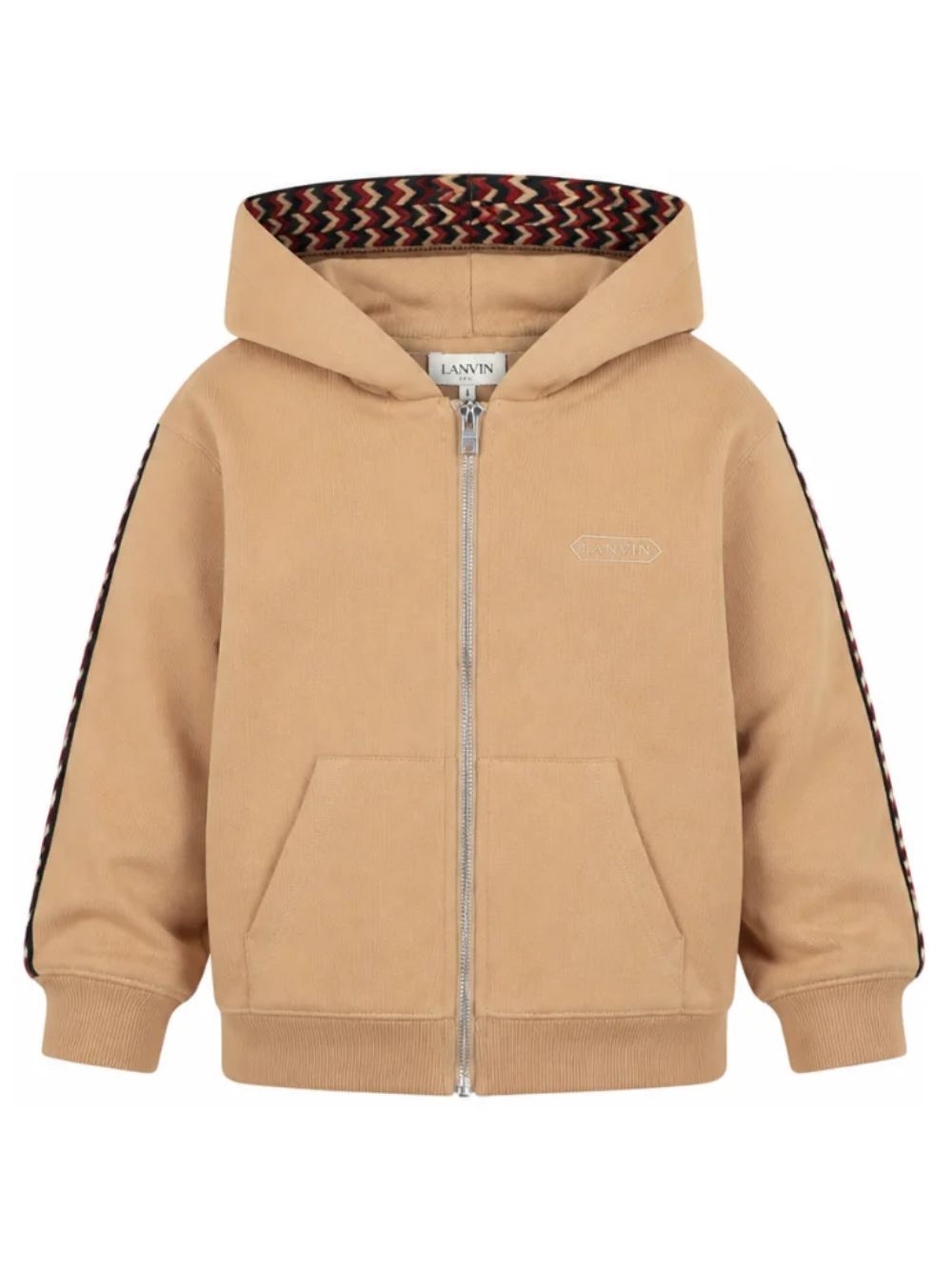 Felpa per bambino Lanvin Kids beige con motivo chevron N30424 276 LANVIN KIDS 