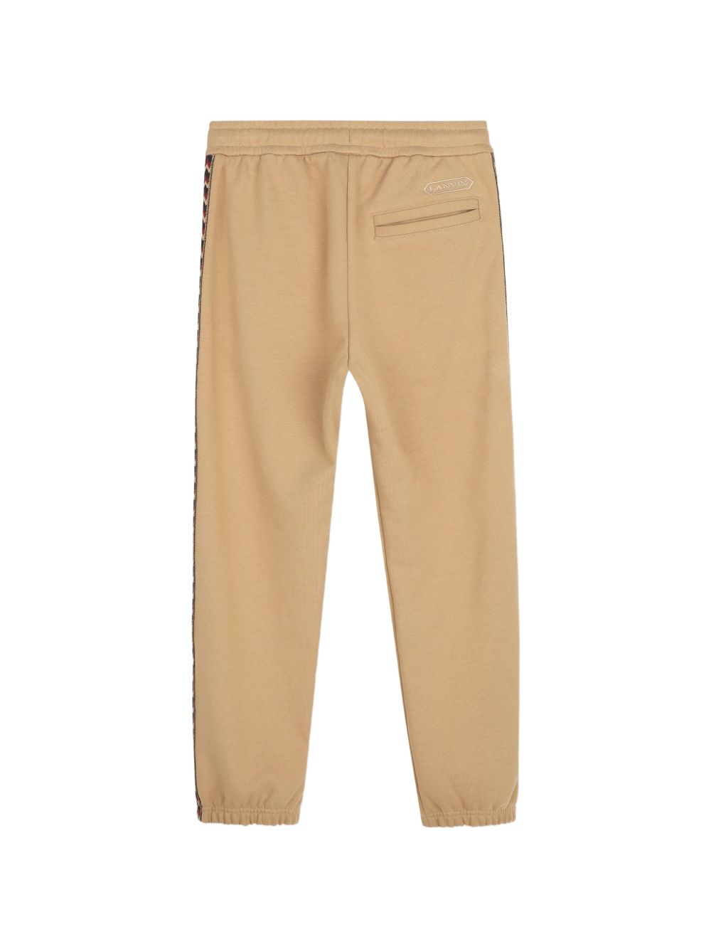 Pantaloni per bambino Lanvin Enfant beige con motivo chevron N30425 276 LANVIN KIDS 