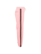 Pantaloni sportivi per bambina Lanvin Kids rosa con bande laterali N30425 48N LANVIN KIDS 