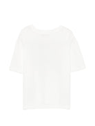 T-shirt per bambino Lanvin Kids bianca con stampa grafica N30427 117 LANVIN KIDS 