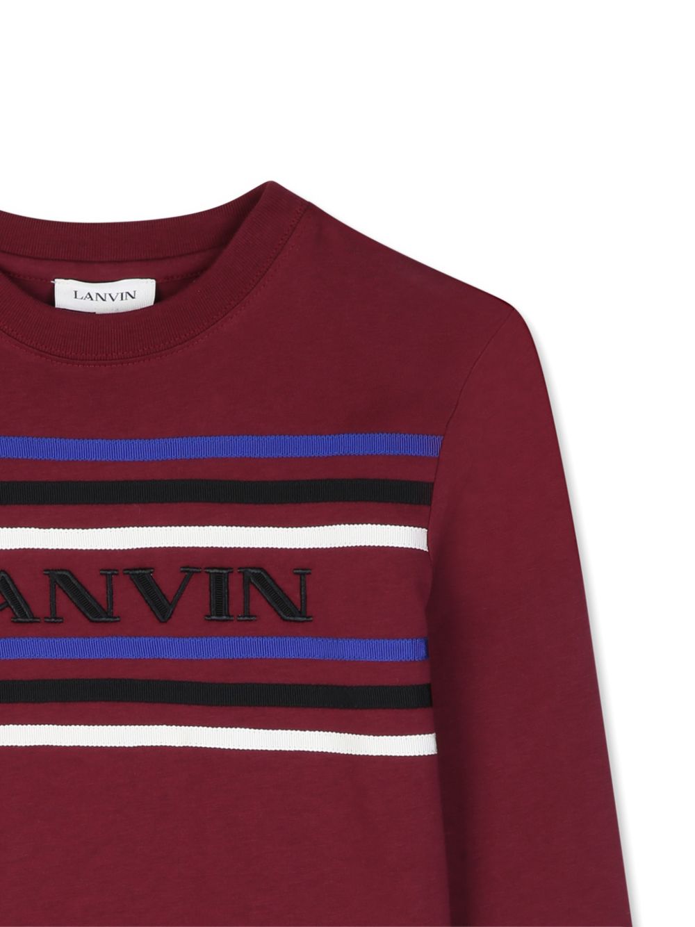 T-shirt per bambino Lanvin Kids bordeaux con stampa grafica N30429 955 LANVIN KIDS 