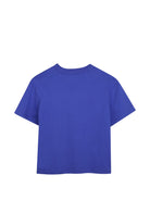 T-shirt per bambino Lanvin Kids blu con applicazione logo N30432 80A LANVIN KIDS 