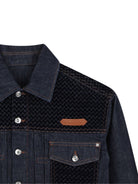 Giacca per bambino Lanvin Enfant in denim con giogo trapuntato N30433 Z28 LANVIN KIDS 