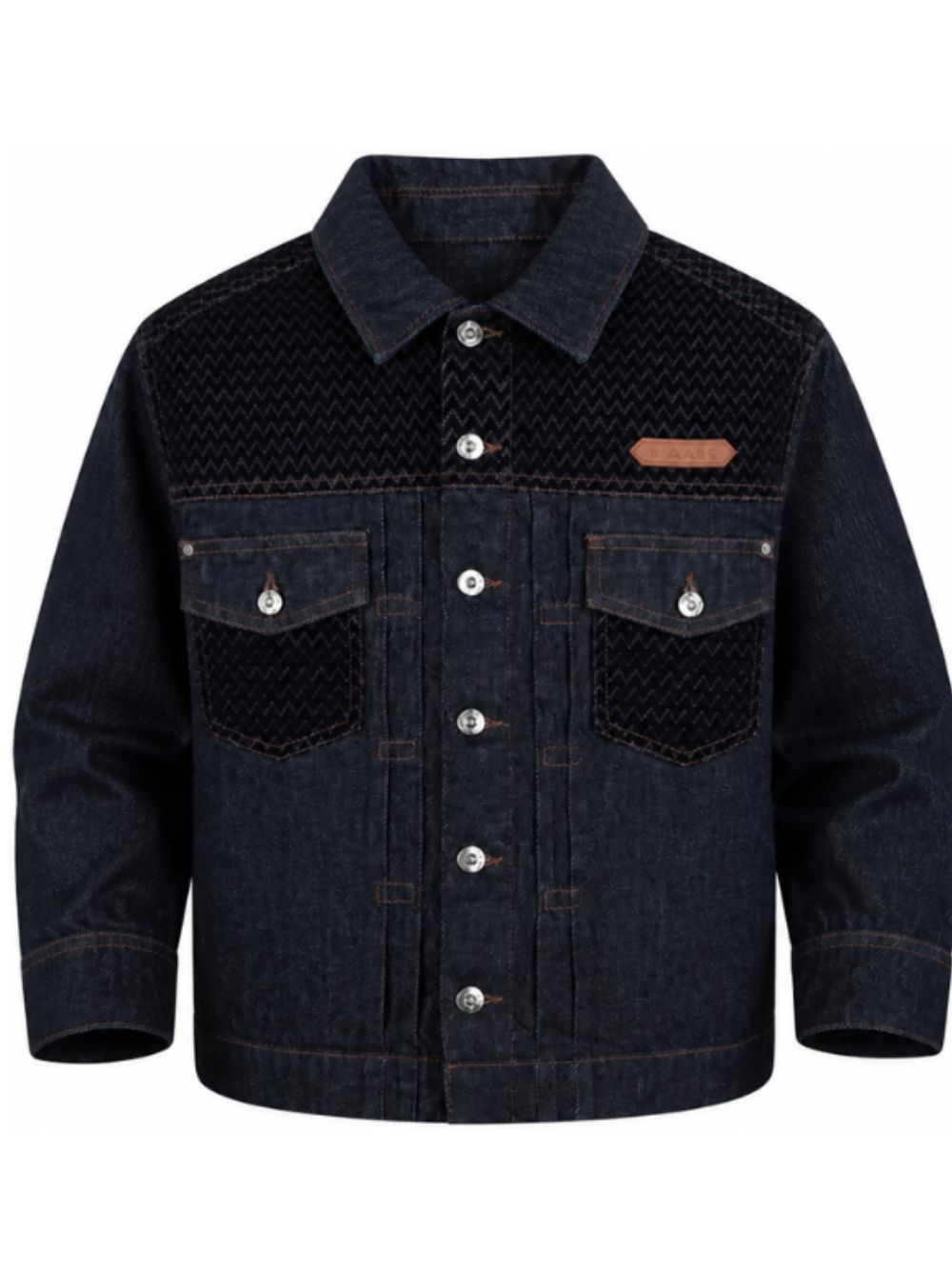 Giacca per bambino Lanvin Enfant in denim con giogo trapuntato N30433 Z28 LANVIN KIDS 