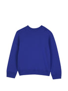 Felpa per bambino Lanvin Kids blu con logo ricamato sul davanti N30436 80A LANVIN KIDS 