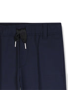 Pantaloni per bambino Lanvin Kids blu con pieghe N30441 868 LANVIN KIDS 