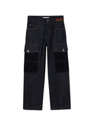 Jeans per bambino Lanvin Enfant denim con dettaglio chevron N30443 Z28 LANVIN KIDS 