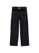 Jeans per bambino Lanvin Enfant denim con dettaglio chevron N30443 Z28 LANVIN KIDS 