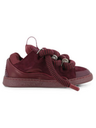 Sneakers Curb per bambini Lanvin Kids rosse con inserti in pelle scamosciata N30455 955 LANVIN KIDS 