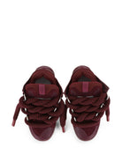 Sneakers Curb per bambini Lanvin Kids rosse con inserti in pelle scamosciata N30455 955 LANVIN KIDS 