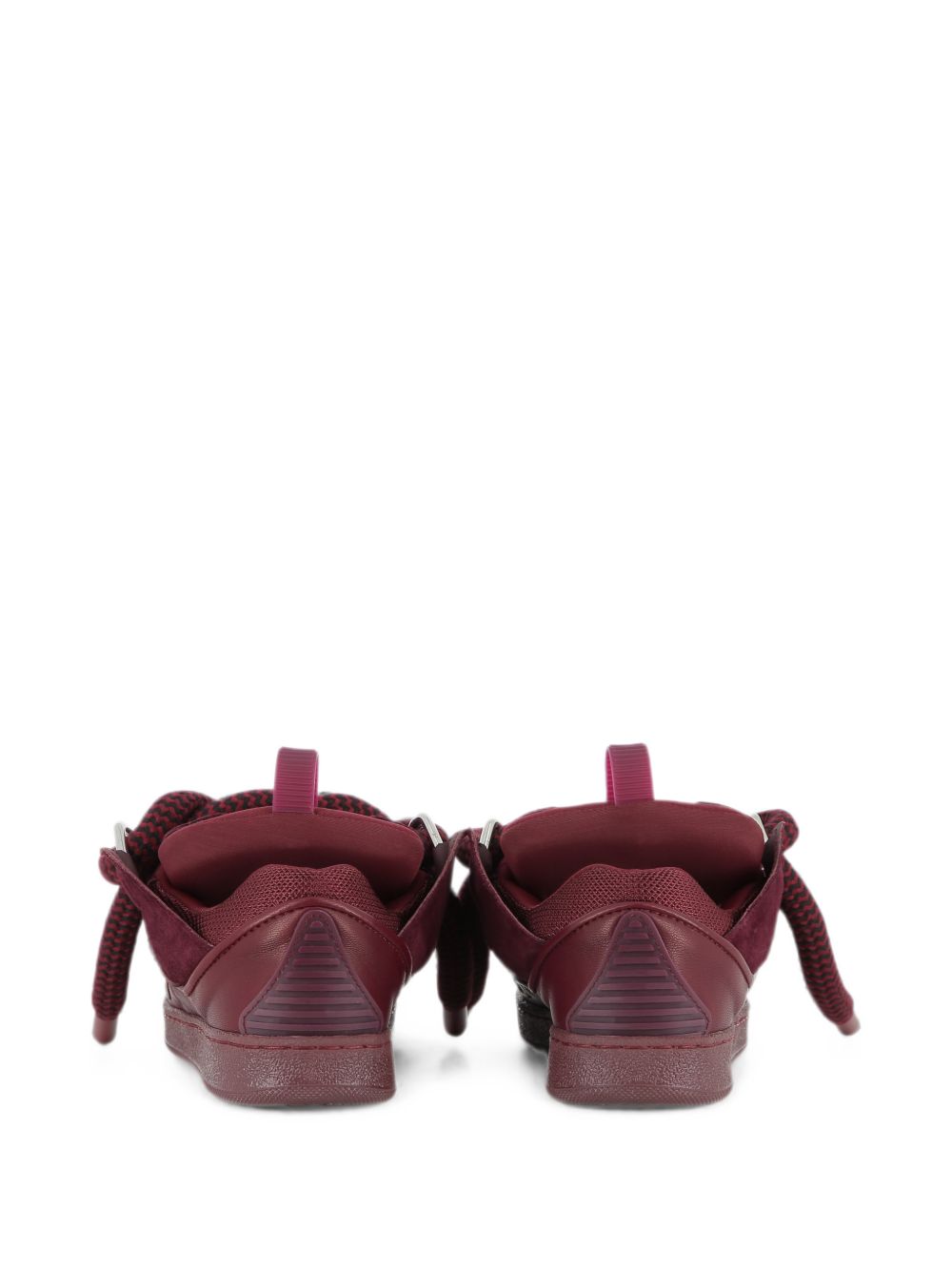 Sneakers Curb per bambini Lanvin Kids rosse con inserti in pelle scamosciata N30455 955 LANVIN KIDS 