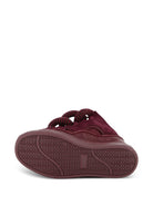 Sneakers Curb per bambini Lanvin Kids rosse con inserti in pelle scamosciata N30455 955 LANVIN KIDS 