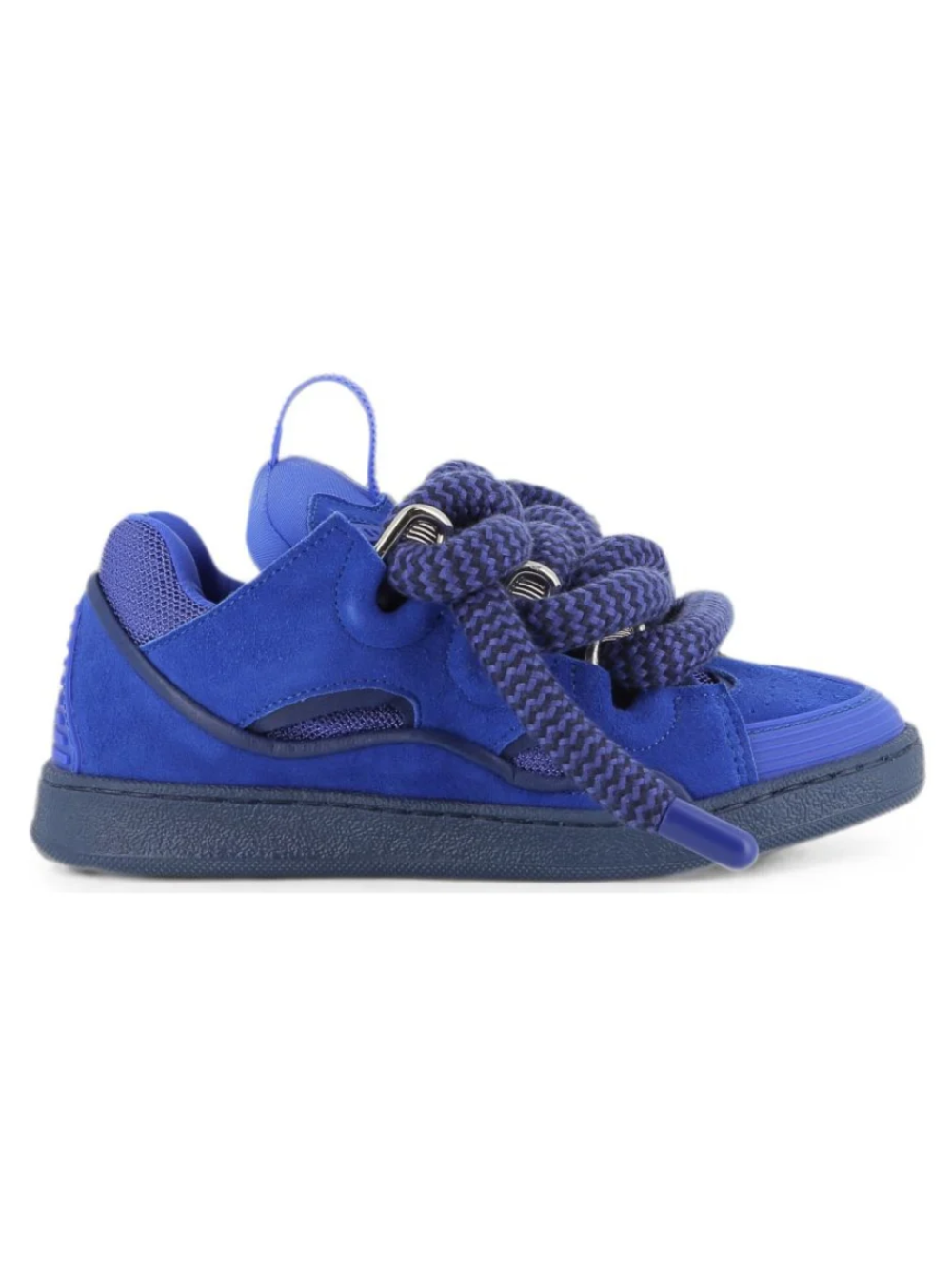 Sneakers Curb per bambini Lanvin Kids blu con finitura scamosciata N30457 80A LANVIN KIDS 