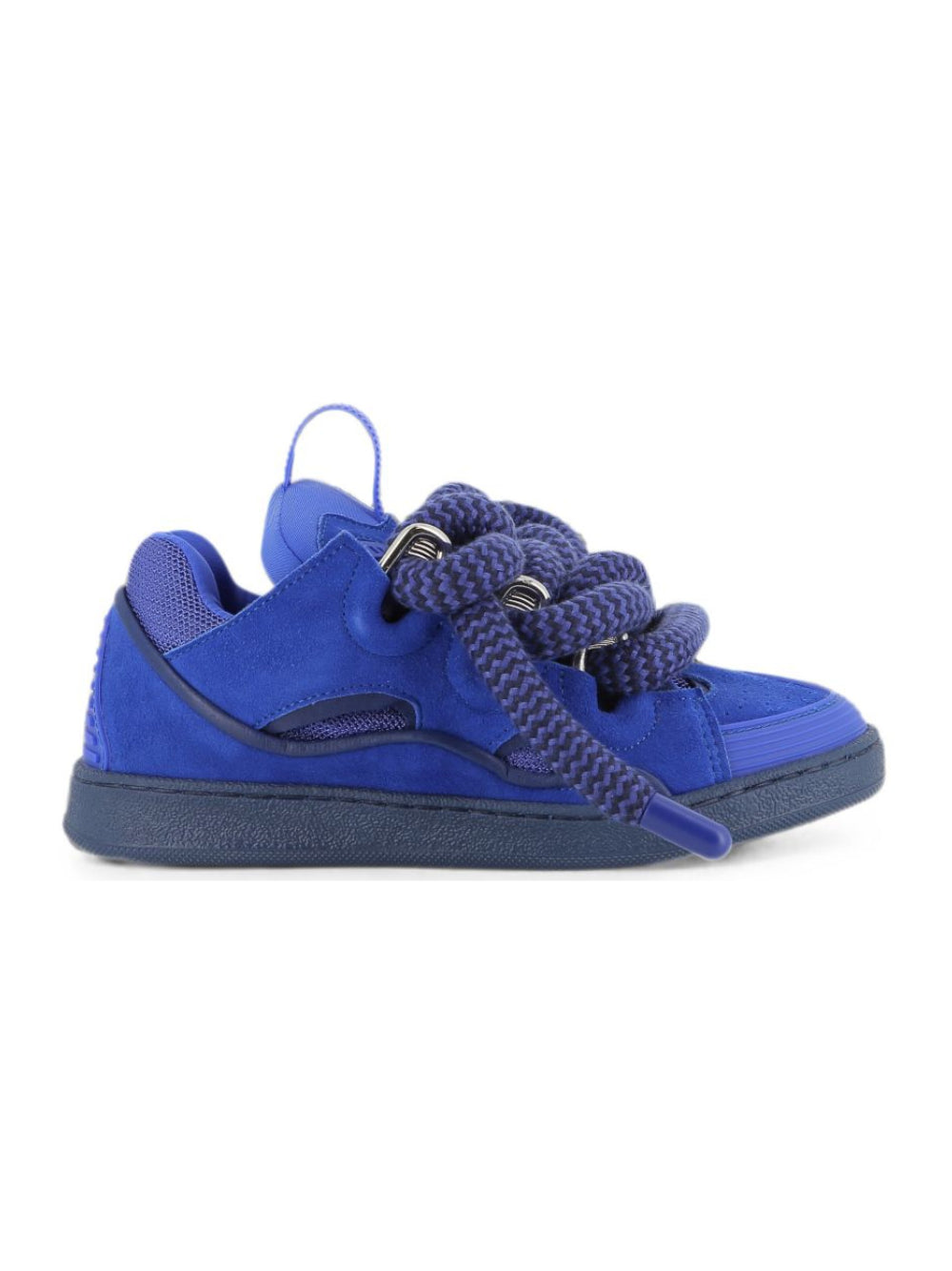 Sneakers Curb per bambini Lanvin Kids blu con finitura scamosciata N30457 80A LANVIN KIDS 