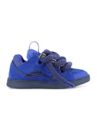 Sneakers Curb per bambini Lanvin Kids blu con finitura scamosciata N30457 80A LANVIN KIDS 