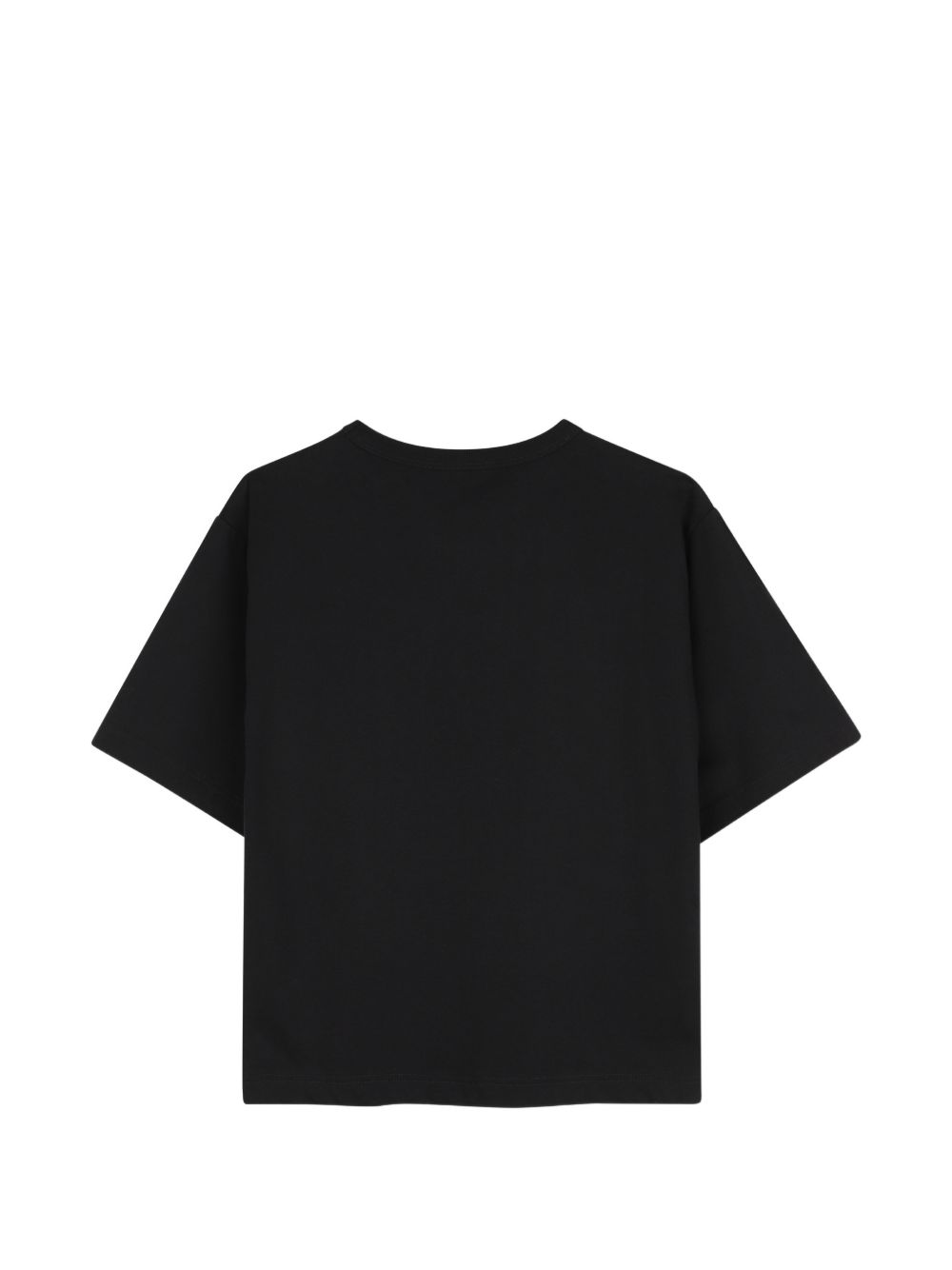 T-shirt per bambini Lanvin Kids nera con applicazione sul davanti N30480 09B LANVIN KIDS 