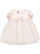 Abito per neonata La Stupenderia rosa in pizzo floreale con dettaglio fiocco 3CBAB04 X34 LA STUPENDERIA KIDS 