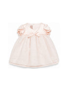 Abito per neonata La Stupenderia rosa in pizzo floreale con dettaglio fiocco 3CBAB04 X34 LA STUPENDERIA KIDS 