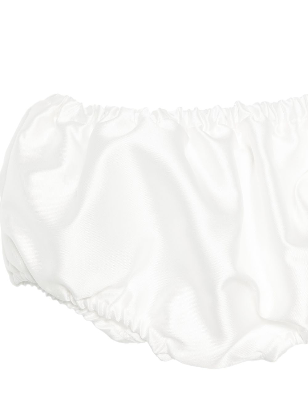Abito per neonata La Stupenderia bianco in pizzo floreale con dettaglio fiocco 3CBAB04 X35 LA STUPENDERIA KIDS 