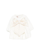 Abito per neonata La Stupenderia Kids bianco con dettaglio fiocco 3CBAB08 V02 LA STUPENDERIA KIDS 