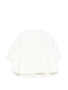 Abito per neonata La Stupenderia Kids bianco con dettaglio fiocco 3CBAB08 V02 LA STUPENDERIA KIDS 