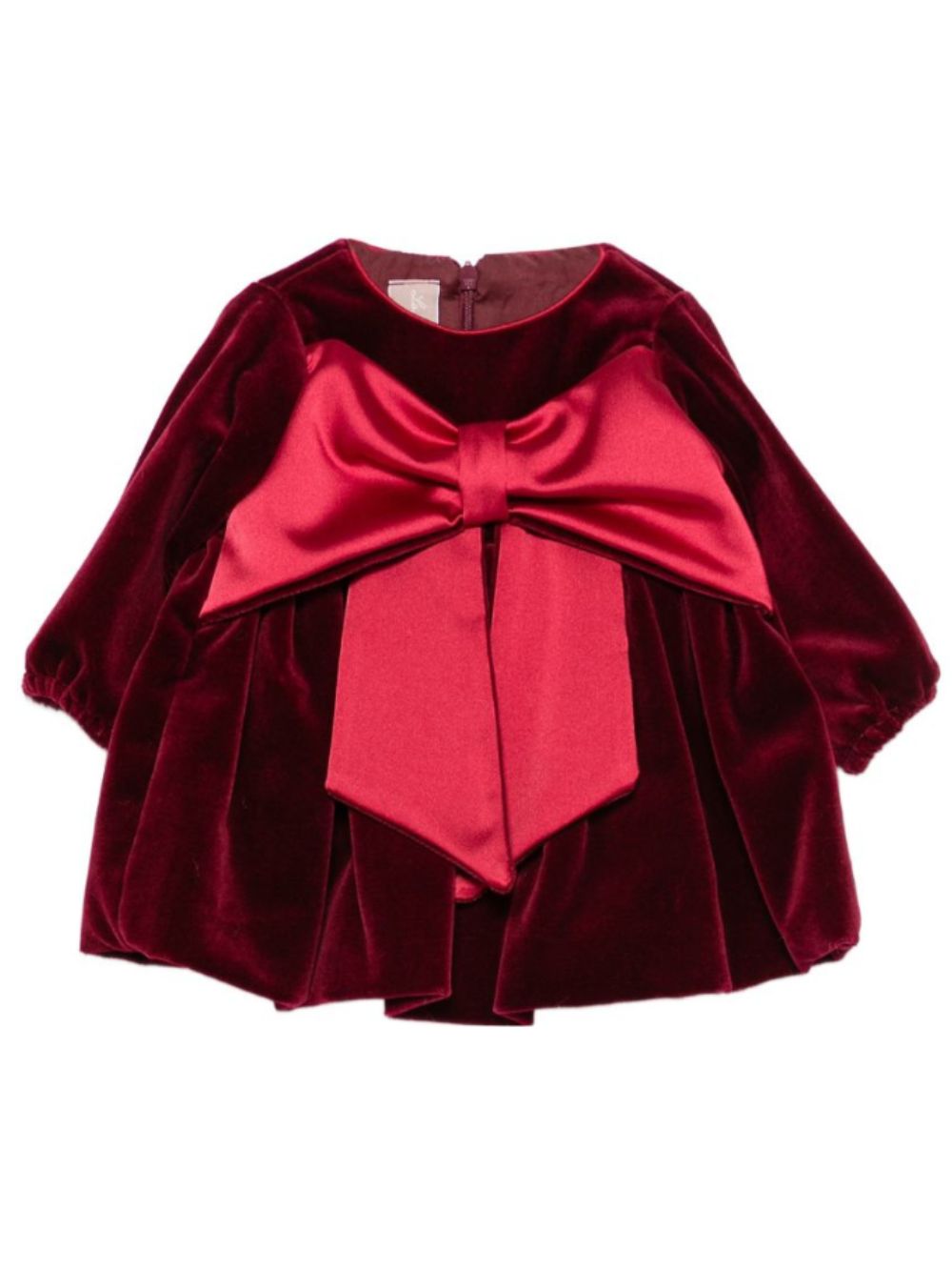 Abito per neonata La Stupenderia Kids rosso con dettaglio fiocco 3CBAB08 V14 LA STUPENDERIA KIDS 