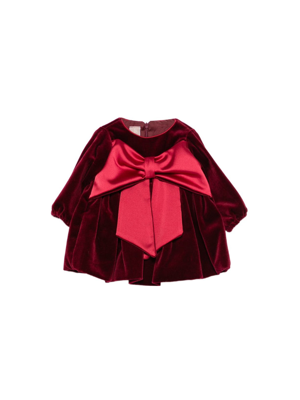 Abito per neonata La Stupenderia Kids rosso con dettaglio fiocco 3CBAB08 V14 LA STUPENDERIA KIDS 