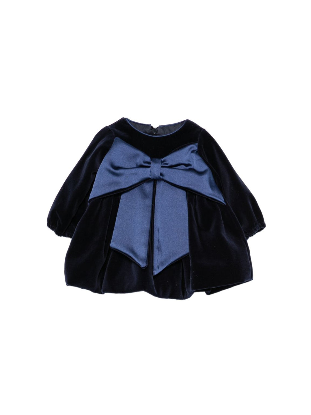 Abito per neonata La Stupenderia Kids blu navy con dettaglio fiocco 3CBAB08 V46 LA STUPENDERIA KIDS 
