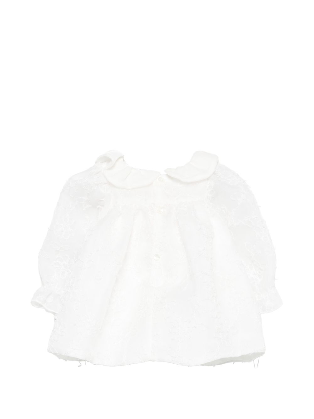 Abito per neonata La Stupenderia Kids bianco con ruches 3CBAB10 X34 LA STUPENDERIA KIDS 