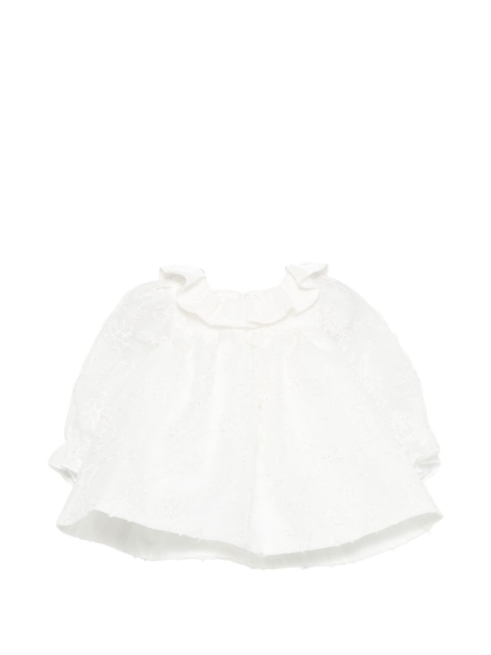 Abito per neonata La Stupenderia Kids bianco con motivo in pizzo a fiori 3CBAB10 X35 LA STUPENDERIA KIDS 