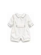 Tutina per neonato La Stupenderia Kids bianca con bottoni ed elastico in vita 3CBPG01 V02S15 LA STUPENDERIA KIDS 